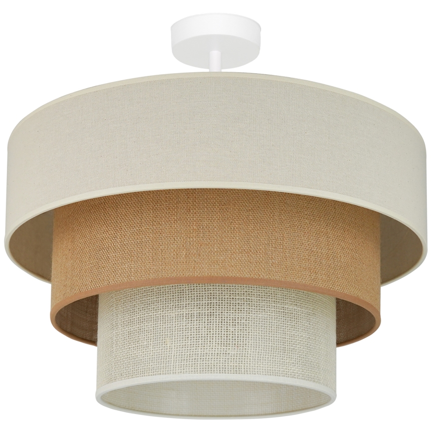 Brilagi - Plafonnier DENVER LUNETA 1xE27/15W/230V d. 45 cm beige/marron/crème