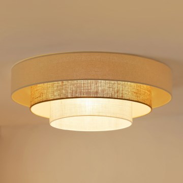 Brilagi - Plafonnier DENVER LUNETA LED/12W/230V d. 60 cm 3000K/4000K/6400K beige/crème