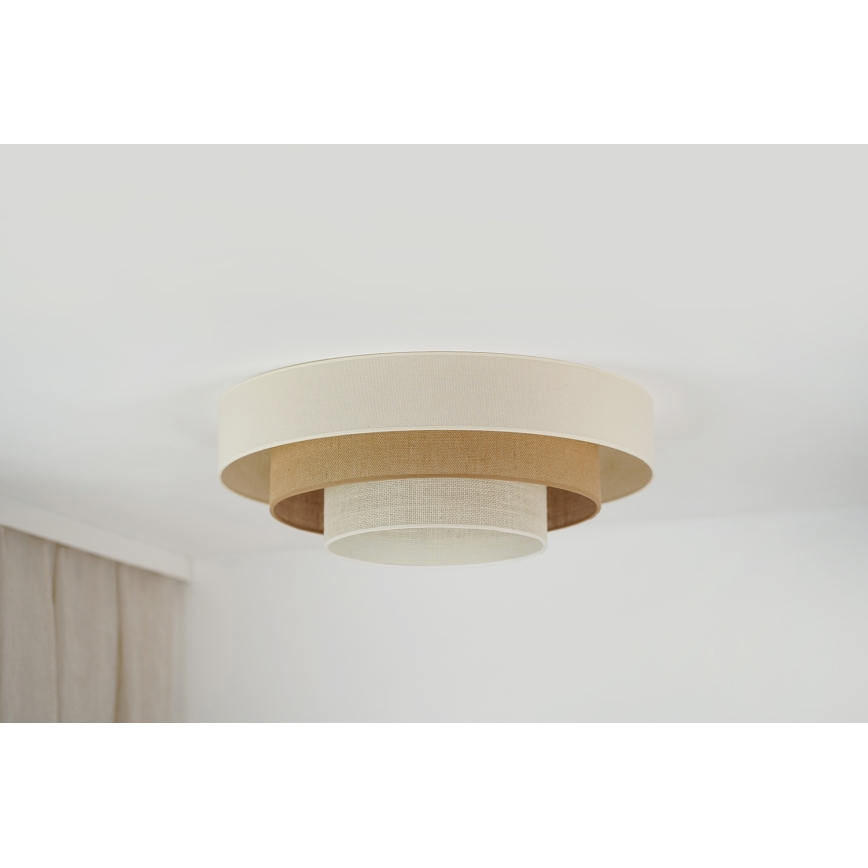 Brilagi - Plafonnier DENVER LUNETA LED/12W/230V d. 60 cm 3000K/4000K/6400K beige/crème