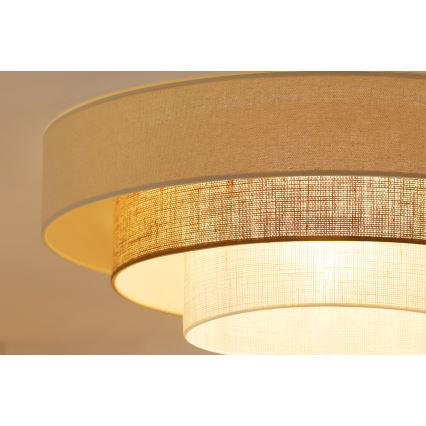 Brilagi - Plafonnier DENVER LUNETA LED/12W/230V d. 60 cm 3000K/4000K/6400K beige/crème