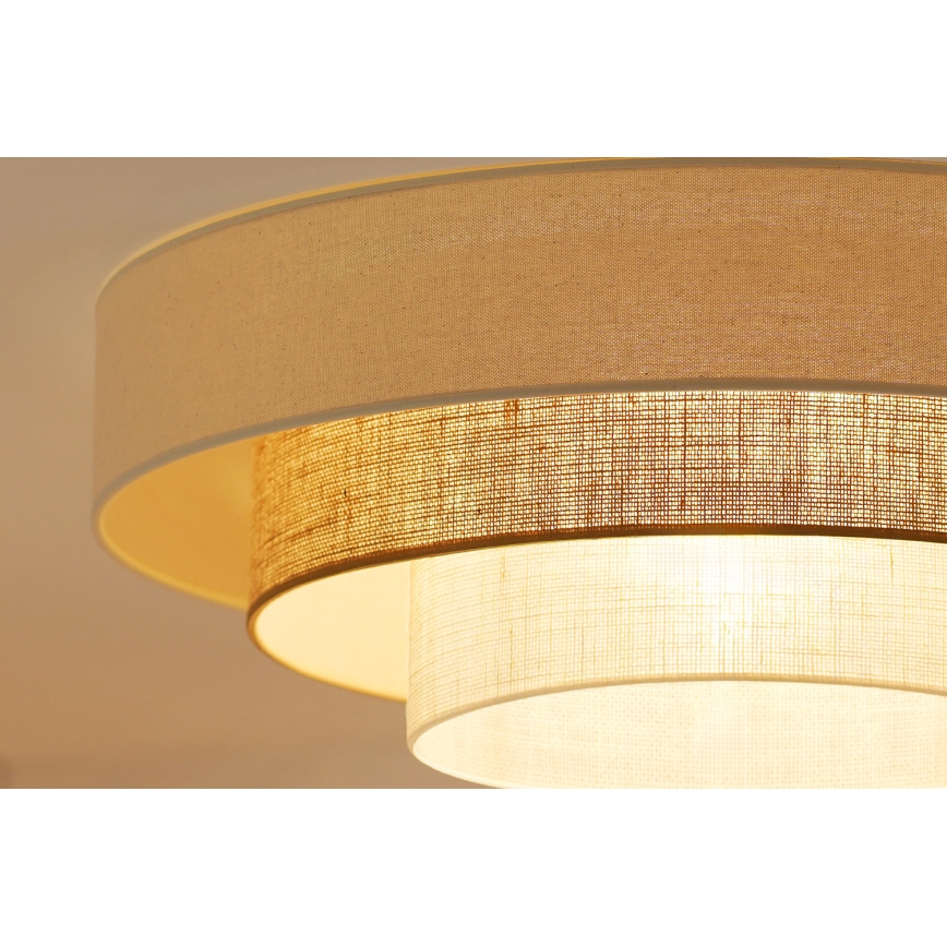 Brilagi - Plafonnier DENVER LUNETA LED/12W/230V d. 60 cm 3000K/4000K/6400K beige/crème