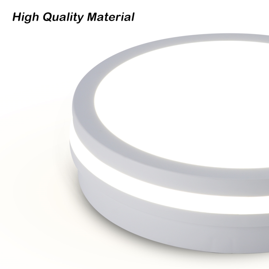 Brilagi - Plafonnier d'extérieur LED BENE LED/18W/230V Ø 21,5 cm blanc IP54