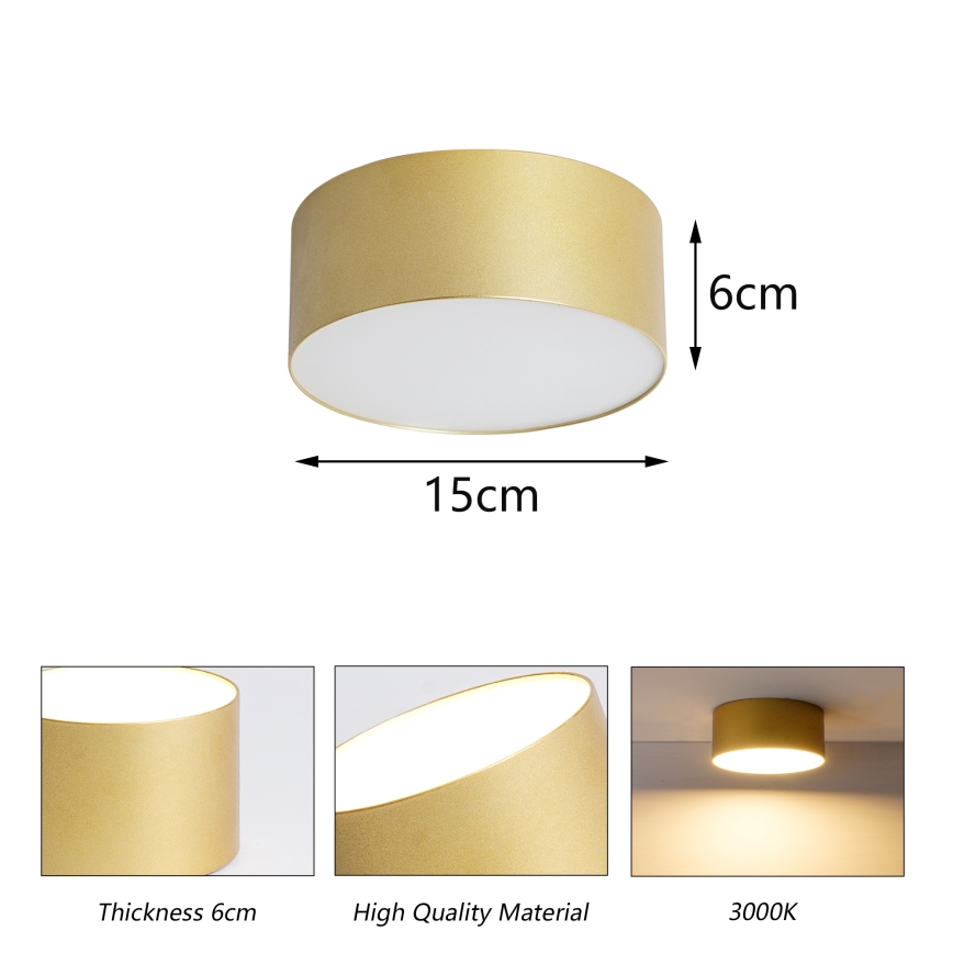BRILAGI - Plafonnier d'extérieur LED FORIS LED/20W/230V Ø 15 cm doré IP44