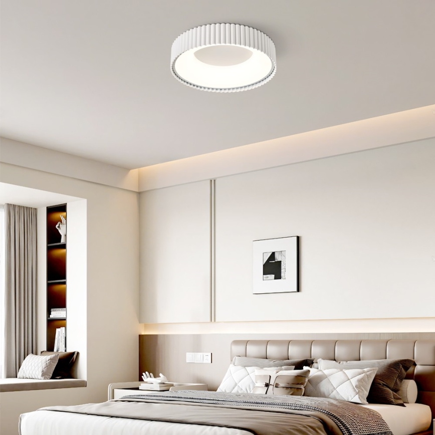 Brilagi - LED dimmable. plafonnier FALCON MODERN LED/30W/230V 3000-6000K 40 cm blanc + télécommande