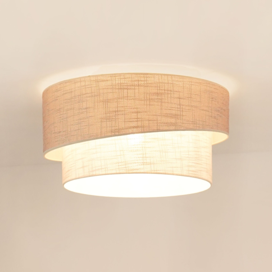 Brilagi - Plafonnier DOVER SHINE 1xE27/15W/230V d. 50 cm gris/crème