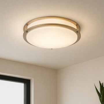 Brilagi - Plafonnier ELARO 4xE27/40W/230V Ø 41 cm doré