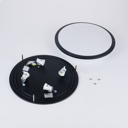 Brilagi - Plafonnier ELARO 4xE27/40W/230V Ø 41 cm noir