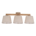 Brilagi - Plafonnier en applique LATTE SABIA 3xE27/60W/230V pin/beige