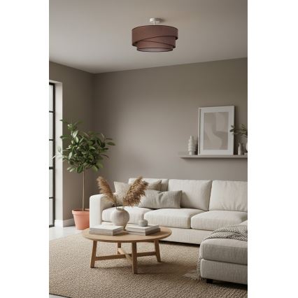 Brilagi - Plafonnier en saillie ARROW 1xE27/60W/230V Ø 45 cm marron
