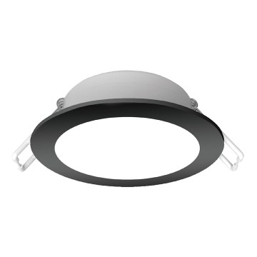 Brilagi - Plafonnier encastré LED pour salle de bains 9W/230V 3000K noir IP65