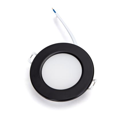Brilagi - Plafonnier encastré LED pour salle de bains LED/6W/230V 4000K noir IP65