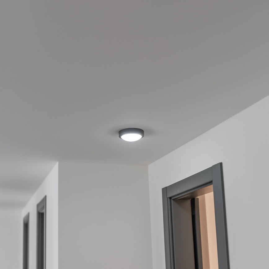 Brilagi - Plafonnier extérieur LED/13W/230V d. 17 cm IP54 anthracite