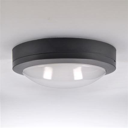 Brilagi - Plafonnier extérieur LED/13W/230V d. 17 cm IP54 anthracite