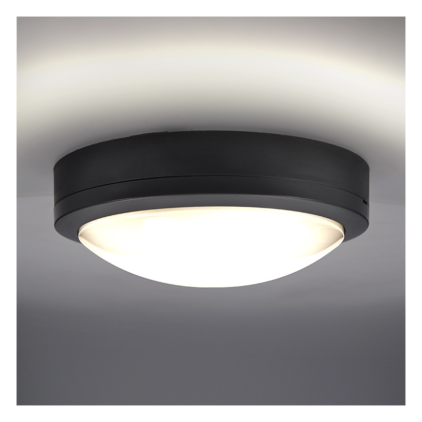 Brilagi - Plafonnier extérieur LED/20W/230V d. 23 cm IP54 anthracite