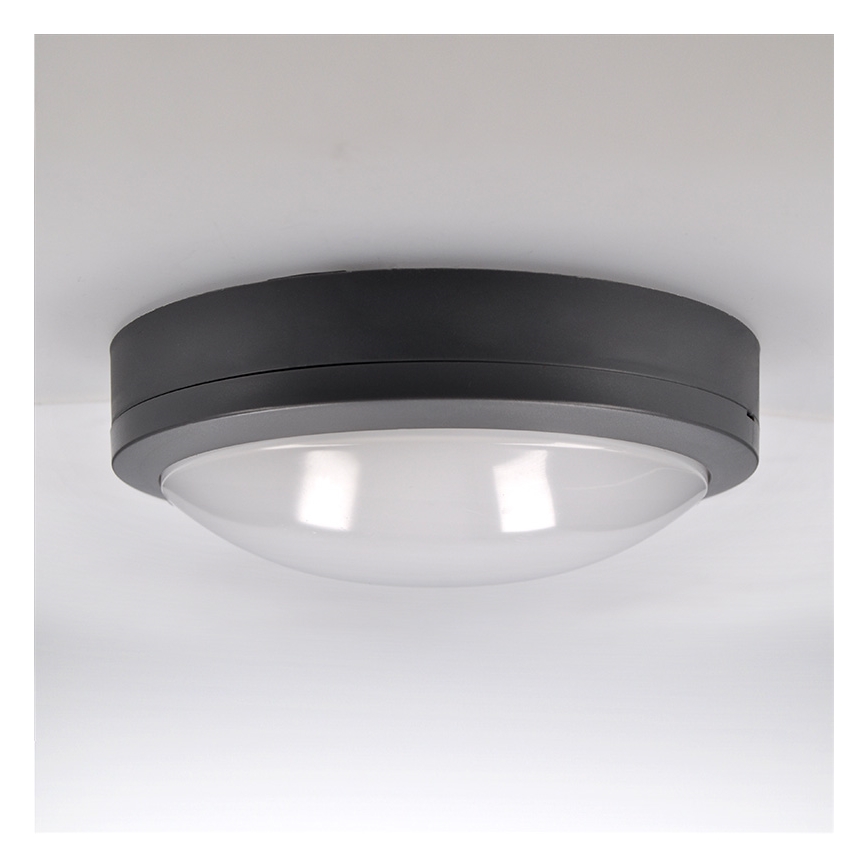 Brilagi - Plafonnier extérieur LED/20W/230V d. 23 cm IP54 anthracite