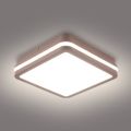 Brilagi - Plafonnier extérieur LED BENE LED/18W/230V 21,5x21,5 cm marron IP54