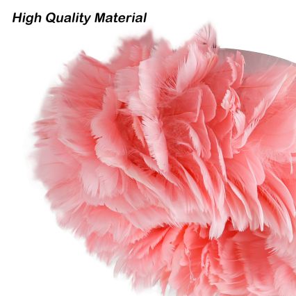Brilagi - Plafonnier FEATHER 3xE27/40W/230V, Ø 40 cm, rose