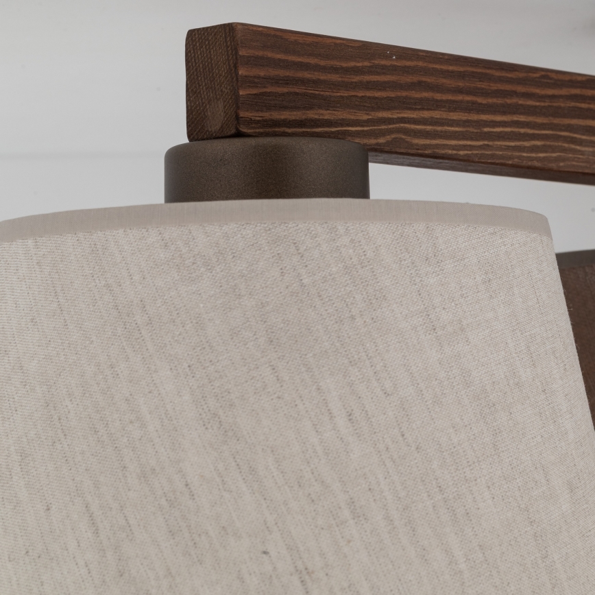 Brilagi - Plafonnier fixé au plafond LATTE 3xE27/15W/230V pin/blanc