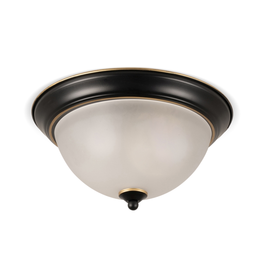 BRILAGI - Plafonnier FRESCO 2xE27/40W/230V Ø 28 cm noir/doré