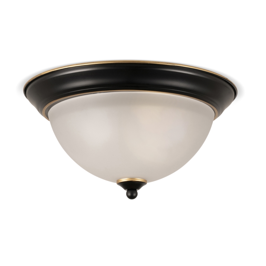 BRILAGI - Plafonnier FRESCO 2xE27/40W/230V Ø 28 cm noir/doré