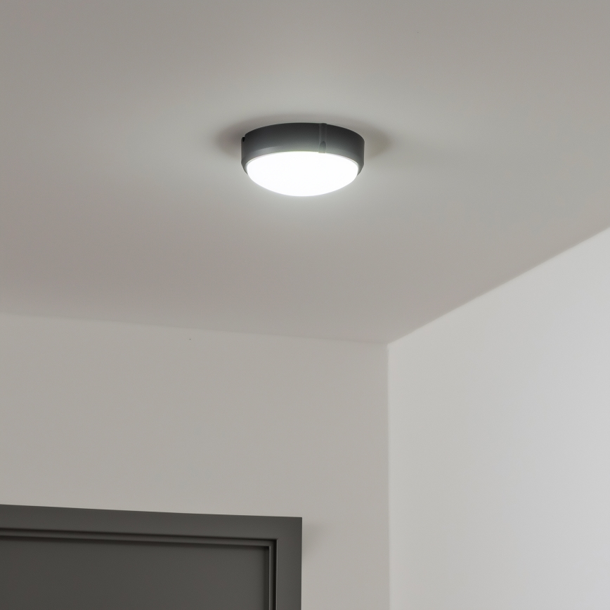 Brilagi - Plafonnier industriel LED SIMA LED/12W/230V IP65 noir