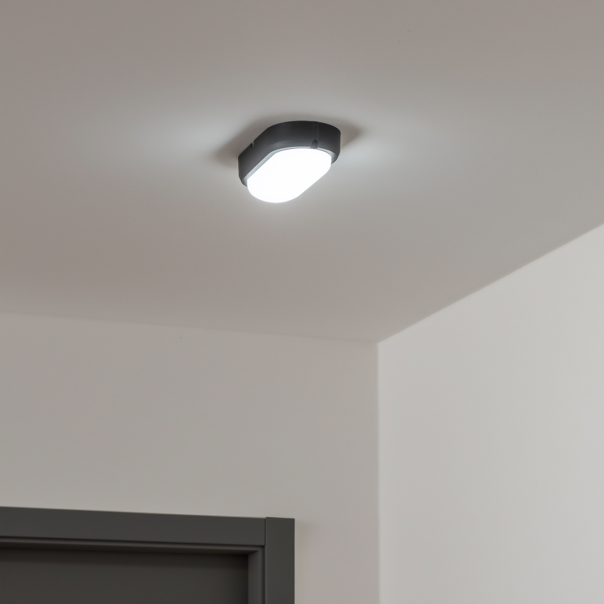 Brilagi - Plafonnier industriel LED SIMA LED/12W/230V IP65 noir