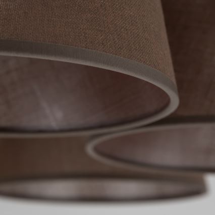 Brilagi - Plafonnier LATTE 5xE27/15W/230V pin/marron