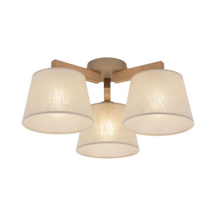 Brilagi - Plafonnier LATTE SABIA 3xE27/60W/230V pin/beige