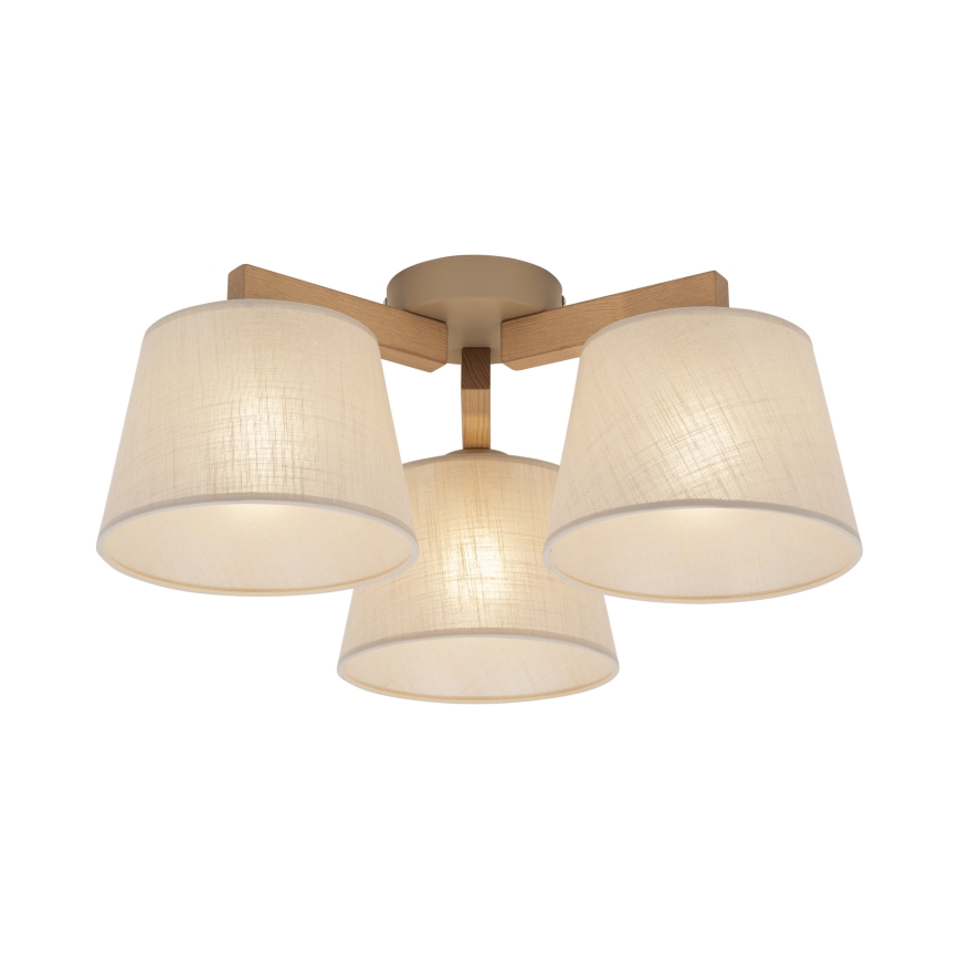 Brilagi - Plafonnier LATTE SABIA 3xE27/60W/230V pin/beige
