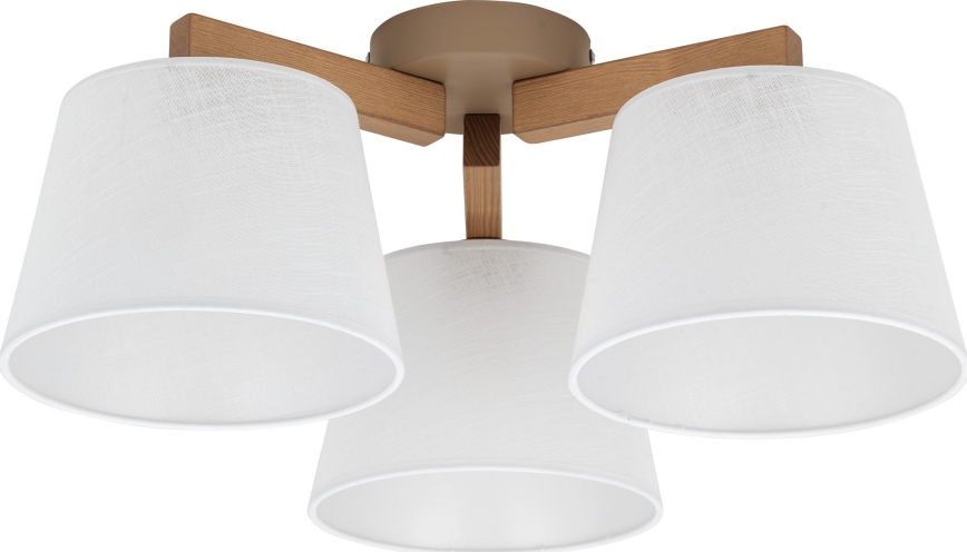 Brilagi - Plafonnier LATTE SABIA 3xE27/60W/230V pin/blanc