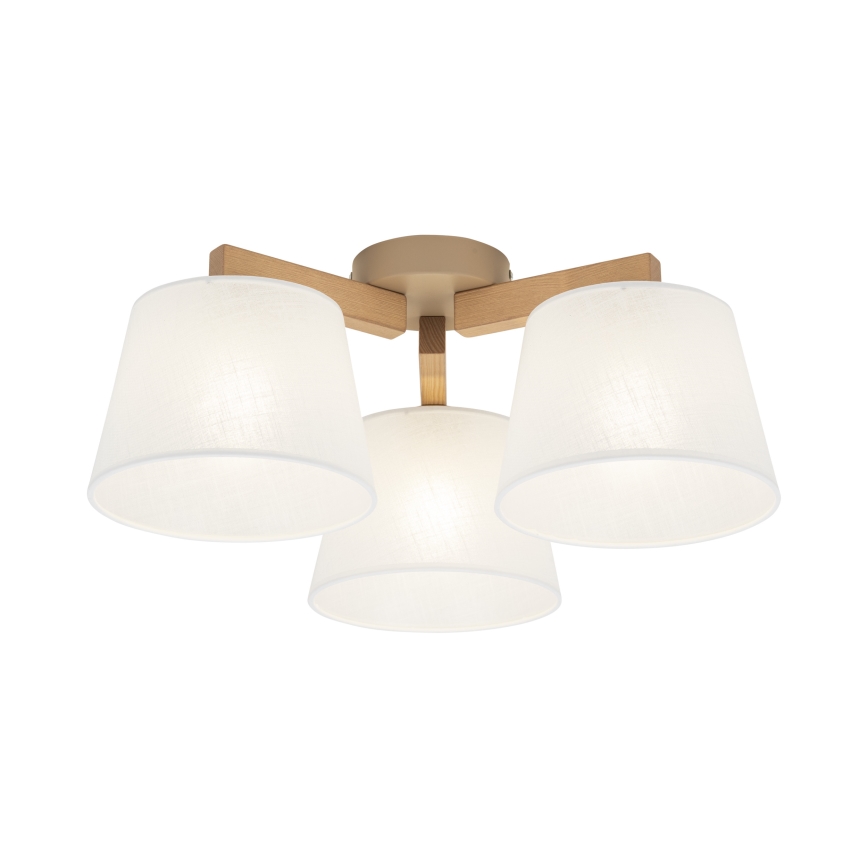 Brilagi - Plafonnier LATTE SABIA 3xE27/60W/230V pin/blanc