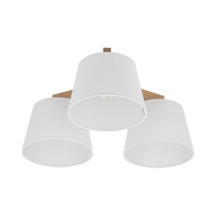 Brilagi - Plafonnier LATTE SABIA 3xE27/60W/230V pin/blanc