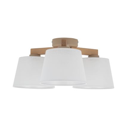 Brilagi - Plafonnier LATTE SABIA 3xE27/60W/230V pin/blanc