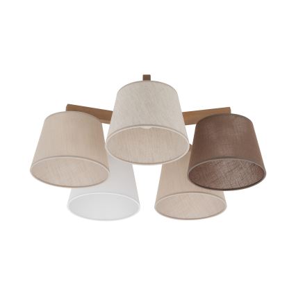 Brilagi - Plafonnier LATTE SABIA 5xE27/60W/230V pin/mixte