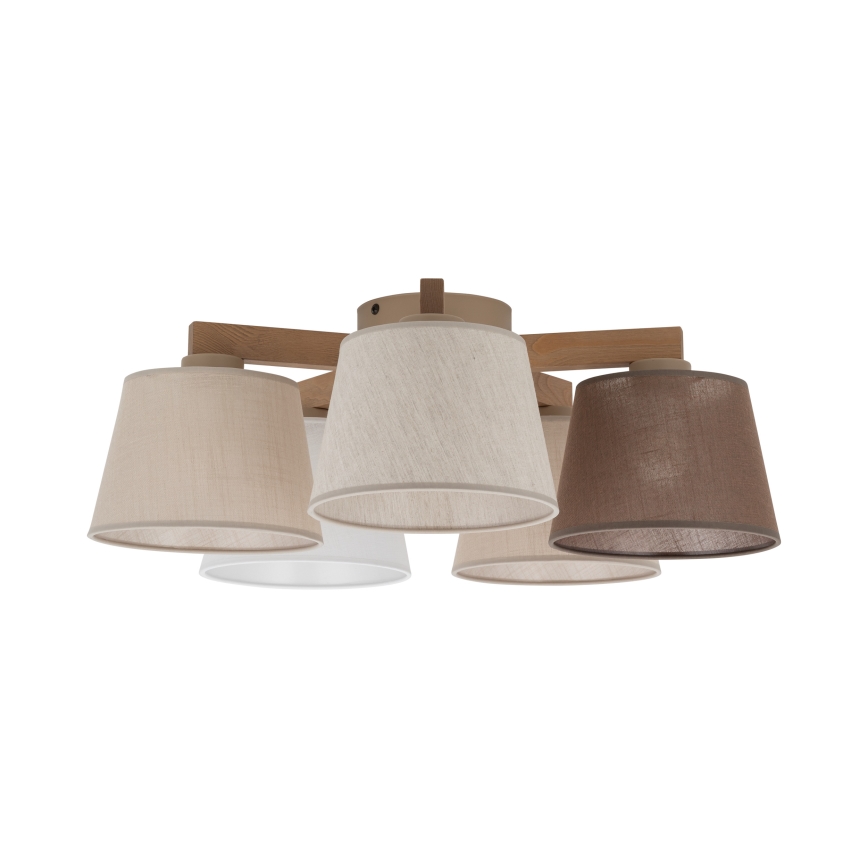 Brilagi - Plafonnier LATTE SABIA 5xE27/60W/230V pin/mixte