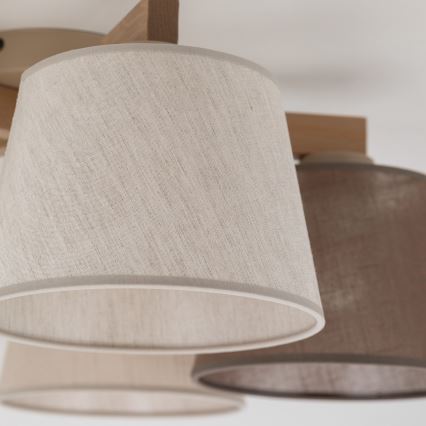 Brilagi - Plafonnier LATTE SABIA 5xE27/60W/230V pin/mixte