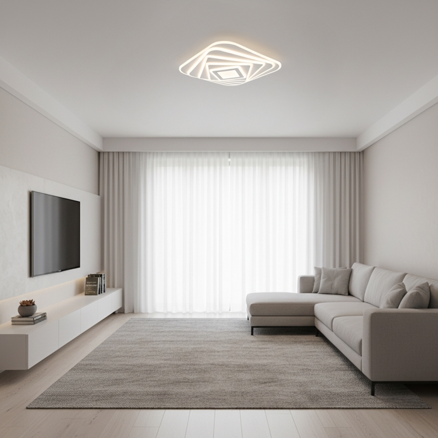 Brilagi - Plafonnier LED dimmable MODERN LED/210W/230V 3000-6000K 55x55 cm + télécommande