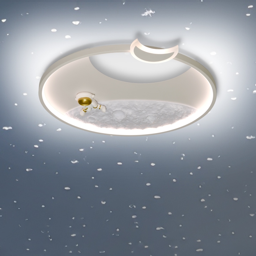 Brilagi - Plafonnier LED à intensité variable ASTRO LED/20W/230V Ø 50 cm 3000-6000K astronaut + télécommande