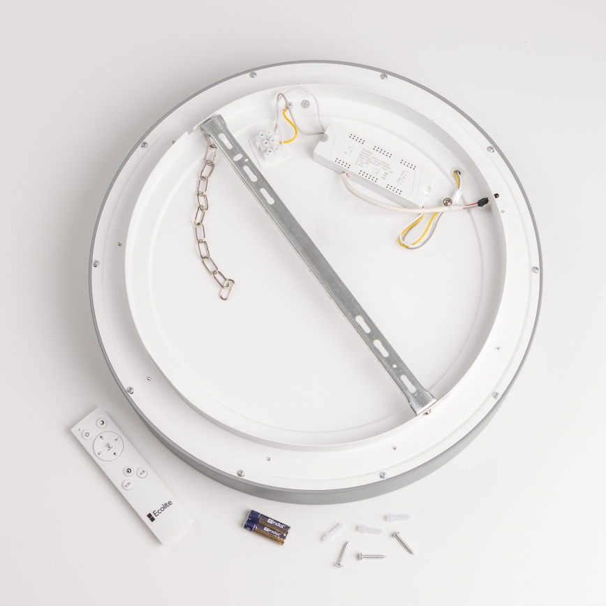 Brilagi - Plafonnier LED à intensité variable FALCON LED/40W/230V 3000-6500K gris + télécommande