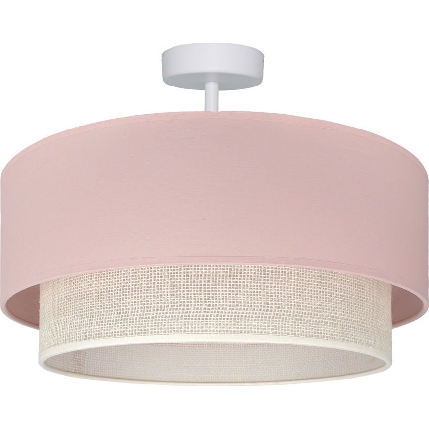 Brilagi - Plafonnier LED à montage en surface BOHO BOBO 1xE27/60W/230V Ø 40 cm rose/crème