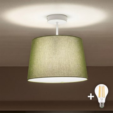 Brilagi - Plafonnier LED à montage en surface CERIA 1xE27/60W/230V Ø 30 cm blanc/vert