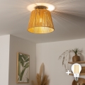 BRILAGI - Plafonnier LED à montage en surface CERIA BOHO 1xE27/40W/230V Ø 28 cm marron