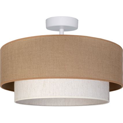 Brilagi - Plafonnier LED affleurant BOHO ECO 1xE27/10W/230V Ø 40 cm beige/crème
