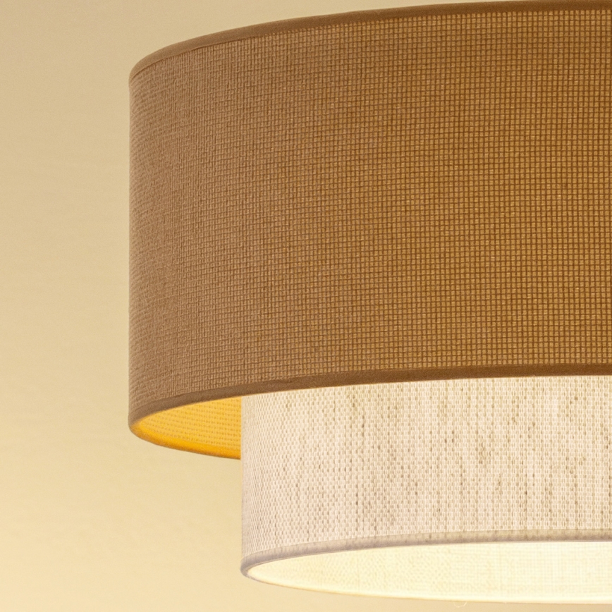 Brilagi - Plafonnier LED affleurant BOHO ECO 1xE27/10W/230V Ø 40 cm beige/crème