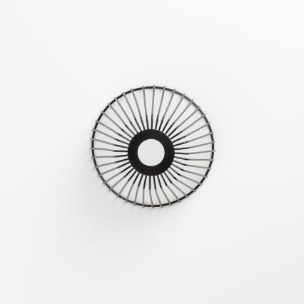 Brilagi - Plafonnier LED affleurant CERIA WIRE 1xE27/40W/230V Ø 21 cm noir/chêne