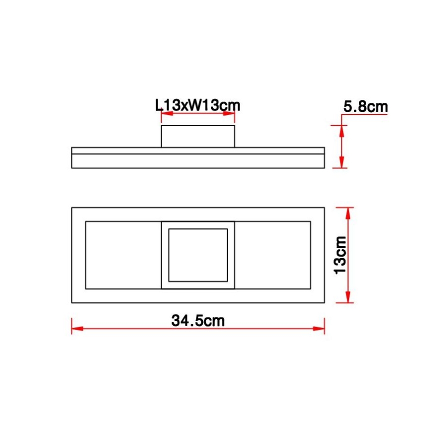 Brilagi - Plafonnier LED AXIS LED/12W/230V