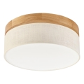 Brilagi - Plafonnier LED BELLADONNA LED/20W/230V Ø 30 cm crème/chêne