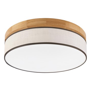 Brilagi - Plafonnier LED BELLADONNA LED/36W/230V diamètre 40 cm crème/chêne