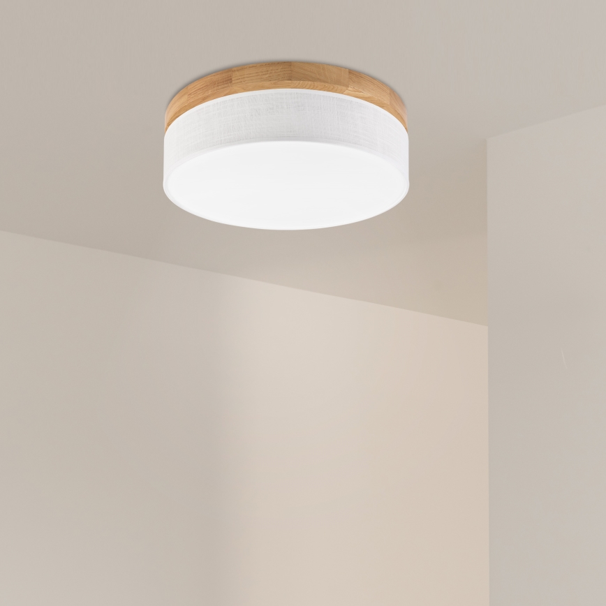 Brilagi - Plafonnier LED BELLADONNA LED/36W/230V ø 40 cm blanc/chêne