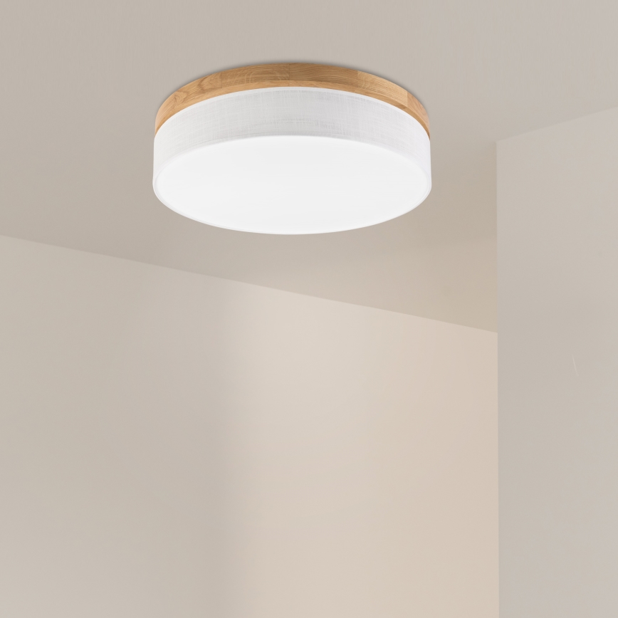 Brilagi - Plafonnier LED BELLADONNA LED/36W/230V ø 50 cm blanc/chêne